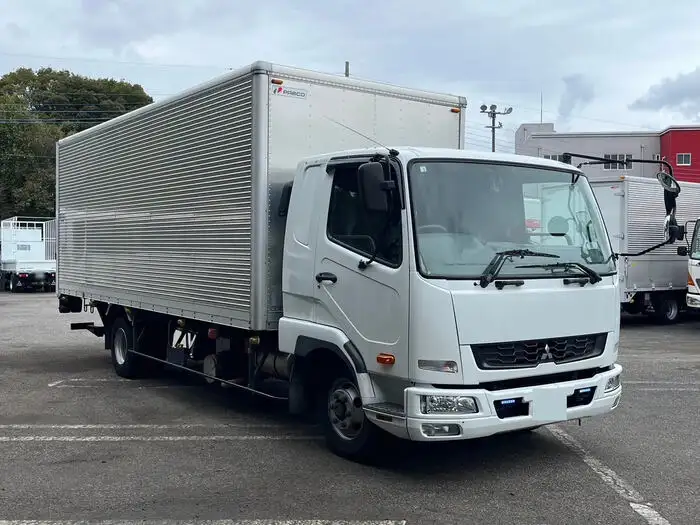 三菱 ファイター 中型/増トン アルミバン パワーゲート ベッドの中古トラック画像2