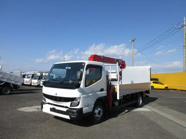 三菱 キャンター 小型 クレーン付 パワーゲート アルミブロック の中古トラック【車両No.163019】