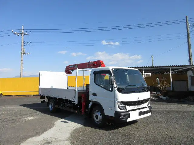 三菱 キャンター 小型 クレーン付 パワーゲート アルミブロックの中古トラック画像2
