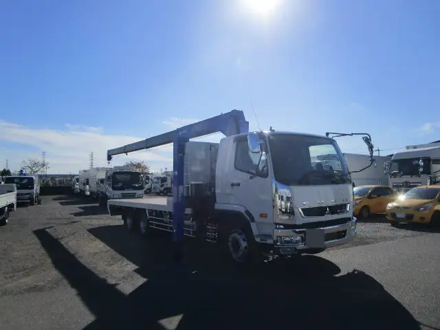 三菱 ファイター 中型/増トン 車両重機運搬 4段クレーン ラジコンの中古トラック画像2