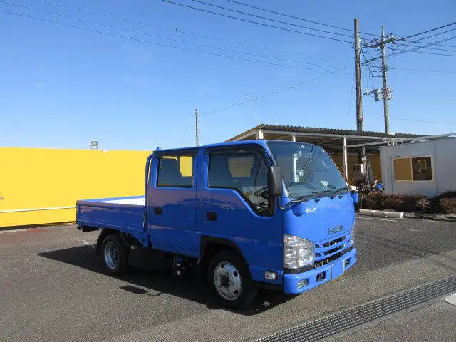 いすゞ エルフ 小型 平ボディ Wキャブ 床鉄板の中古トラック画像2