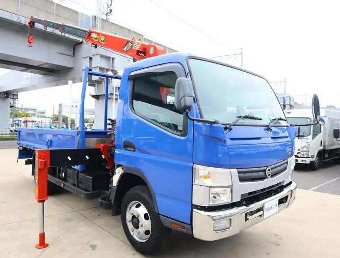 日産 アトラス 小型 クレーン付 床鉄板 4段の中古トラック画像2