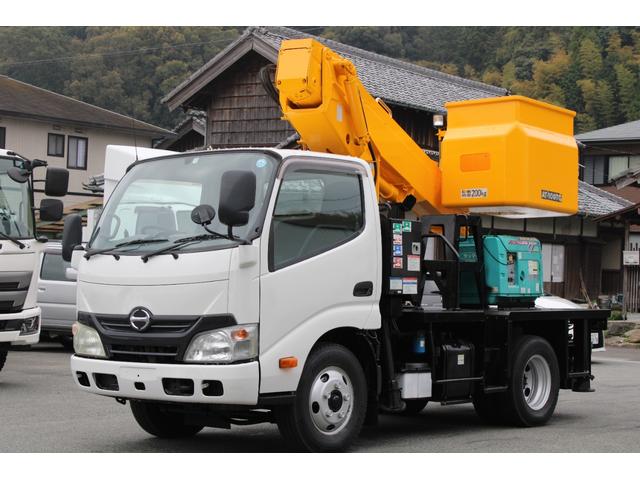 日野 デュトロ 小型 高所・建柱車 高所作業車 電工仕様｜画像1