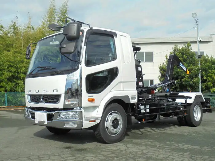三菱 ファイター 中型/増トン アームロール ツインホイスト ベッド の中古トラック【車両No.163747】