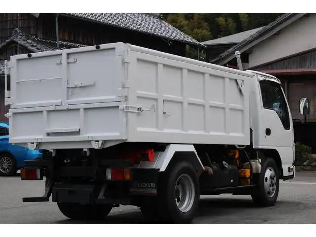 いすゞ エルフ 小型 ダンプ 土砂禁 天蓋付きの中古トラック画像2