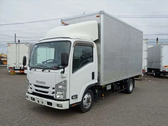 いすゞ エルフ 小型 アルミバン TPG-NMS85AN H30の中古トラック画像1