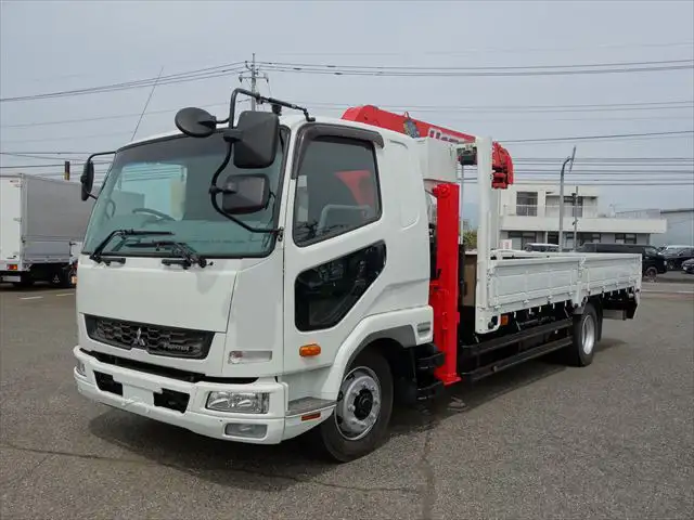 三菱 ファイター 中型/増トン 車両重機運搬 4段クレーン ラジコンの中古トラック画像1