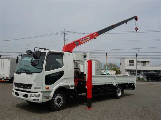 三菱 ファイター 中型/増トン 車両重機運搬 4段クレーン ラジコンの中古トラック画像4