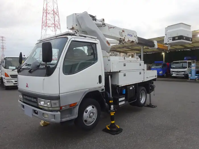 三菱 キャンター 小型 高所・建柱車 高所作業車 電工仕様の中古トラック画像1