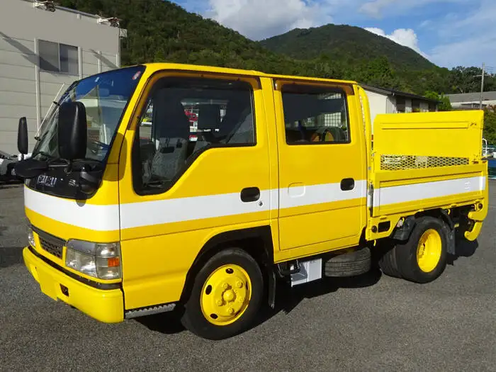いすゞ エルフ 小型 平ボディ Wキャブ パワーゲートの中古トラック画像1