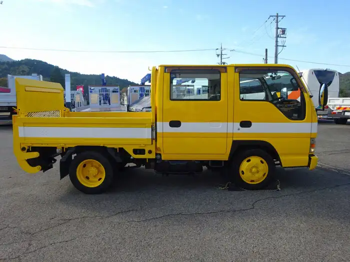 いすゞ エルフ 小型 平ボディ Wキャブ パワーゲートの中古トラック画像3
