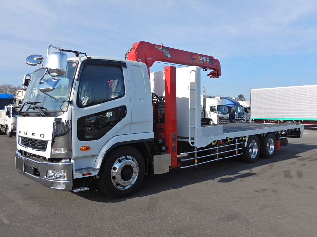 三菱 ファイター 中型/増トン 車両重機運搬 セルフローダー 2DG-FQ62F