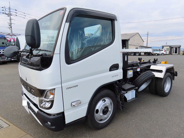 三菱 ファイター 中型/増トン アームロール コンテナ付き ツインホイスト の中古トラック【車両No.165041】