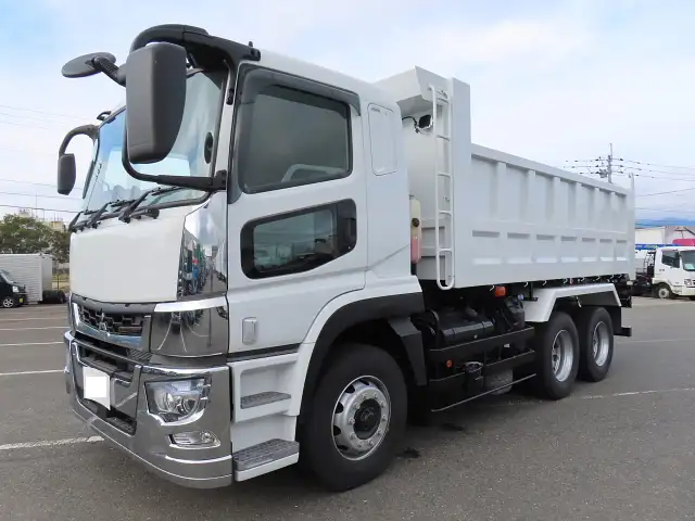 三菱 スーパーグレート 大型 ダンプ 土砂禁 ステンレス張り の中古トラック【車両No.155207】
