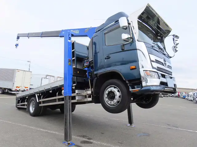 日野 レンジャー 中型/増トン 車両重機運搬 4段クレーン ラジコン の中古トラック【車両No.160088】