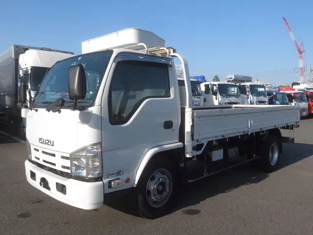 いすゞ エルフ 小型 平ボディ 床鉄板 SKG-NKR85YNの中古トラック画像1