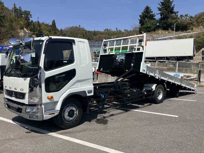 三菱 ファイター 中型/増トン 車両重機運搬 ウインチ ベッド｜画像1