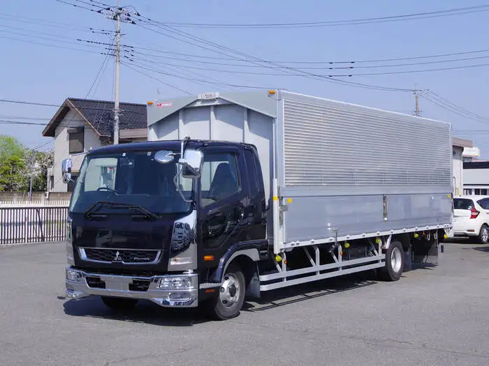 三菱 ファイター 中型/増トン ウイング エアサス ベッドの中古トラック画像1
