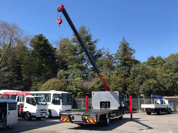 三菱 ファイター 中型/増トン 車両重機運搬 4段クレーン ラジコンの中古トラック画像11