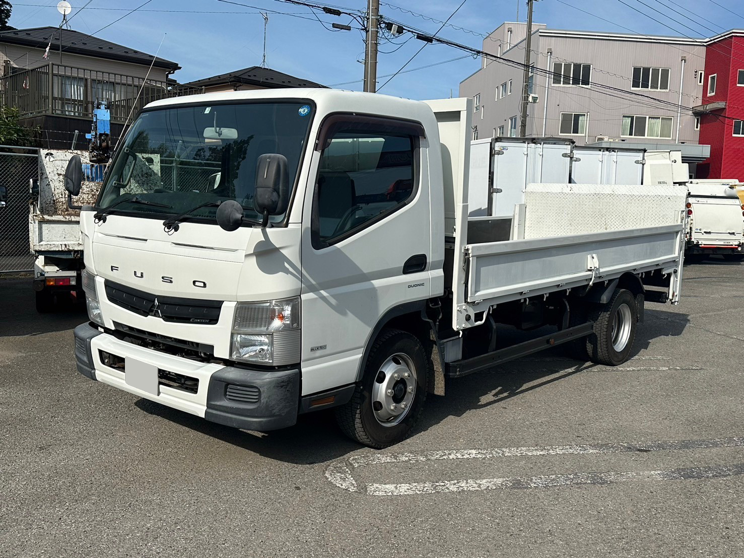 三菱 キャンター 小型 平ボディ ワイドロング