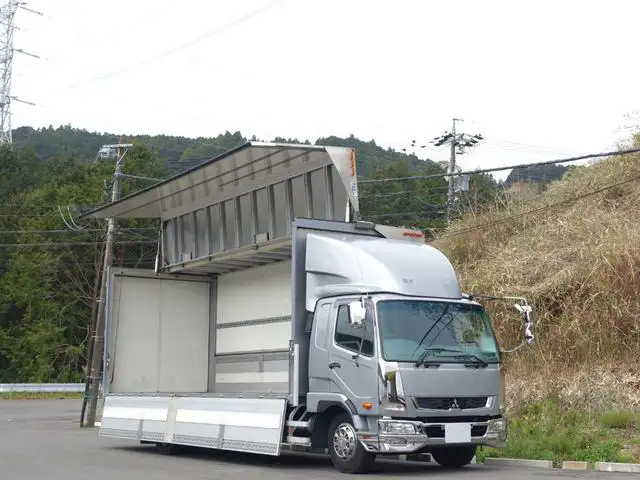 三菱 ファイター 中型/増トン ウイング パワーゲート エアサスの中古トラック画像1