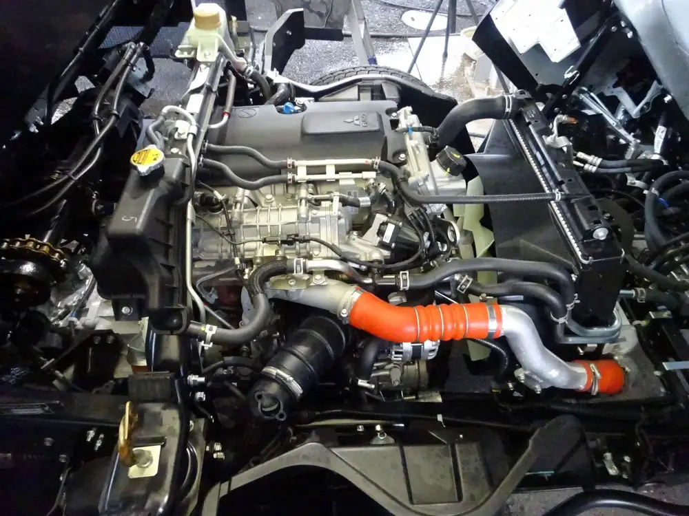 三菱 キャンター 小型 車両重機運搬 ラジコン ウインチの中古トラック画像20