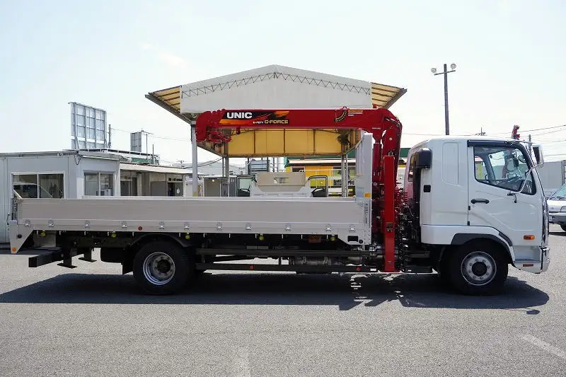 三菱 ファイター 中型/増トン 車両重機運搬 4段クレーン ラジコンの中古トラック画像2