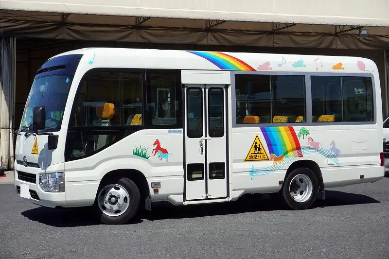 トヨタ コースター 小型 バス 園児バス SKG-XZB60の中古トラック画像1