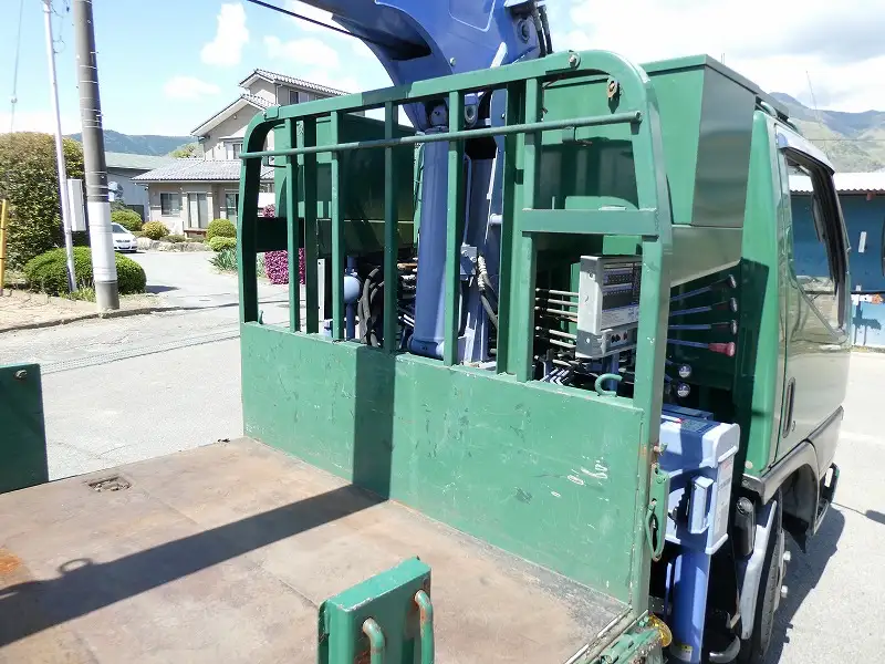 三菱 キャンター 小型 クレーン付 床鉄板 3段の中古トラック画像7