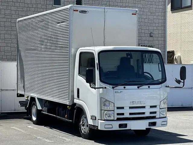 いすゞ エルフ 小型 アルミバン パワーゲート サイドドアの中古トラック画像2