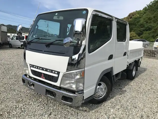 三菱 キャンター 小型 平ボディ Wキャブ パワーゲート の中古トラック【車両No.164707】
