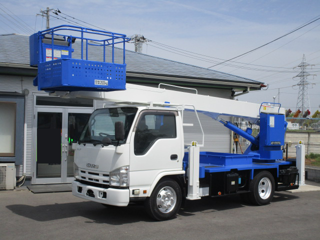 いすゞ エルフ 小型 高所・建柱車 高所作業車 SKG-NKR85YN