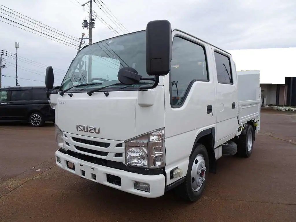 いすゞ エルフ 小型 平ボディ Wキャブ パワーゲート の中古トラック【車両No.164290】