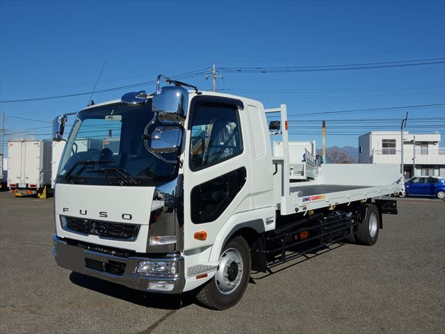 三菱 ファイター 中型/増トン 車両重機運搬 4段クレーン ラジコン の中古トラック【車両No.146500】