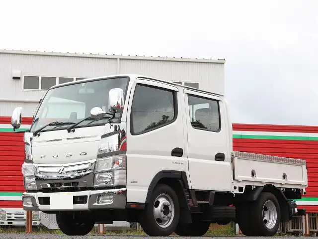 三菱 キャンター 小型 平ボディ Wキャブ TPG-FBA00の中古トラック画像1