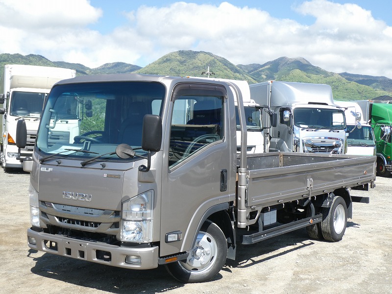 いすゞ エルフ 小型 平ボディ TRG-NLR85AR H30｜画像1