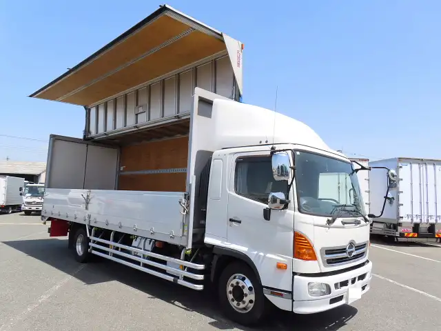 日野 レンジャー 中型/増トン ウイング ベッド QKG-FE7JMAAの中古トラック画像2