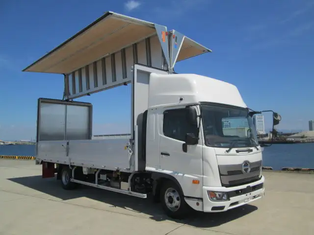 日野 レンジャー 中型/増トン ウイング エアサス ベッドの中古トラック画像3