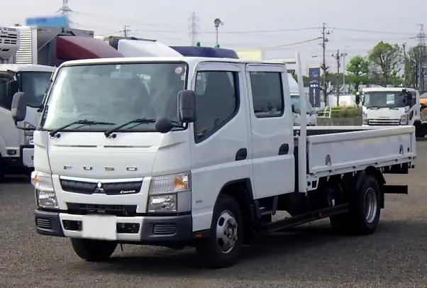 三菱 キャンター 小型 平ボディ Wキャブ TPG-FEA20の中古トラック画像1
