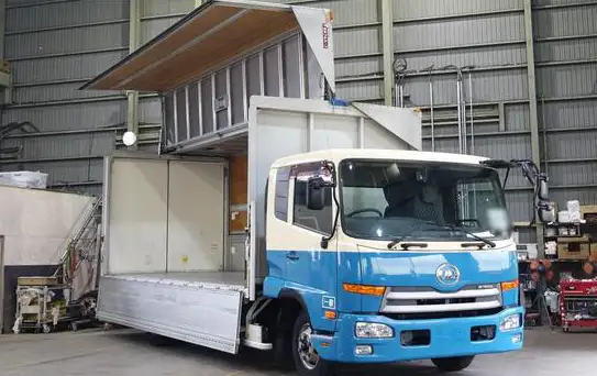 日産UD コンドル 中型/増トン ウイング 床鉄板 ベッド｜画像1