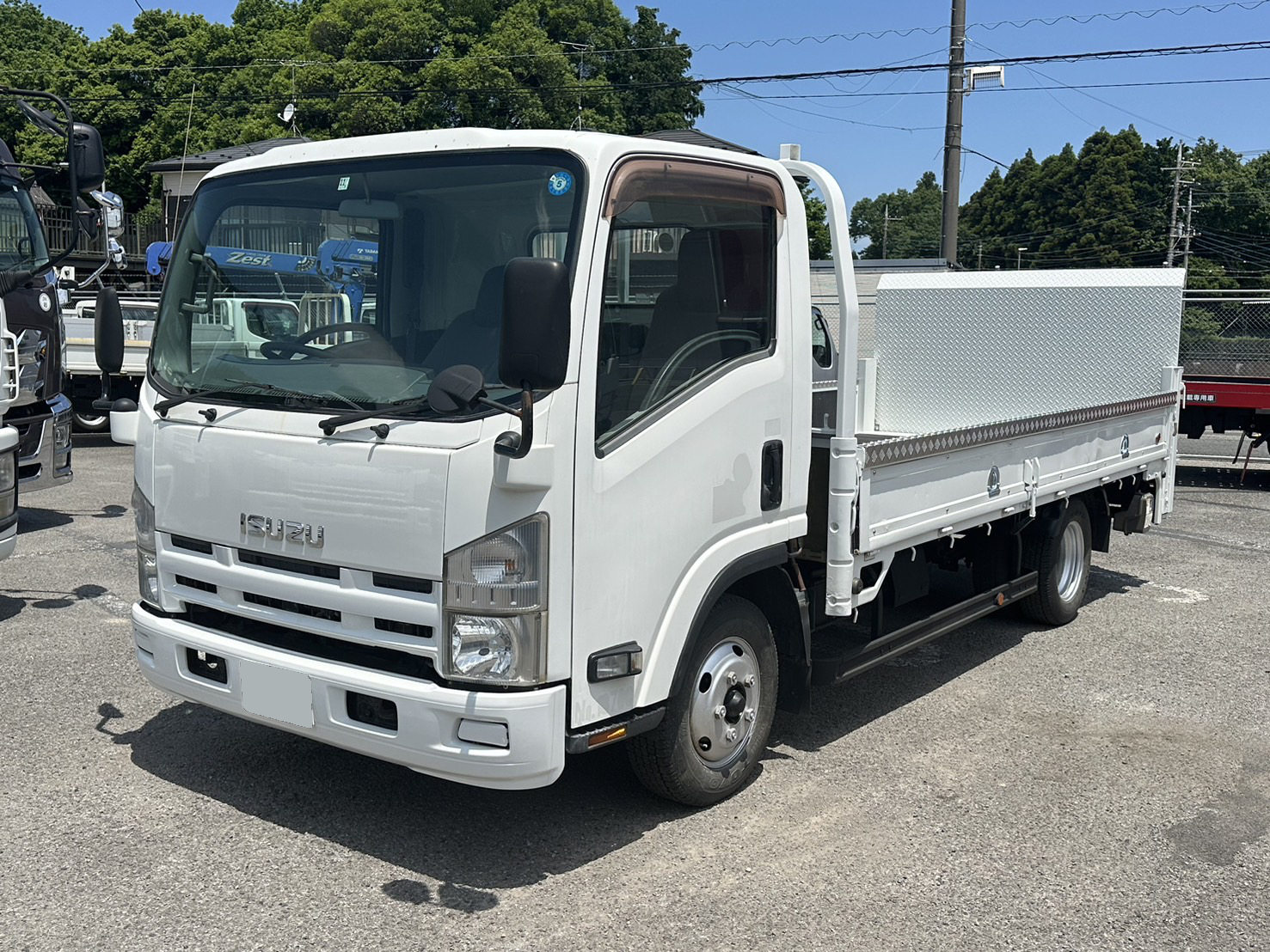 いすゞ エルフ 小型 平ボディ ワイドロング TKG-NNR85AR