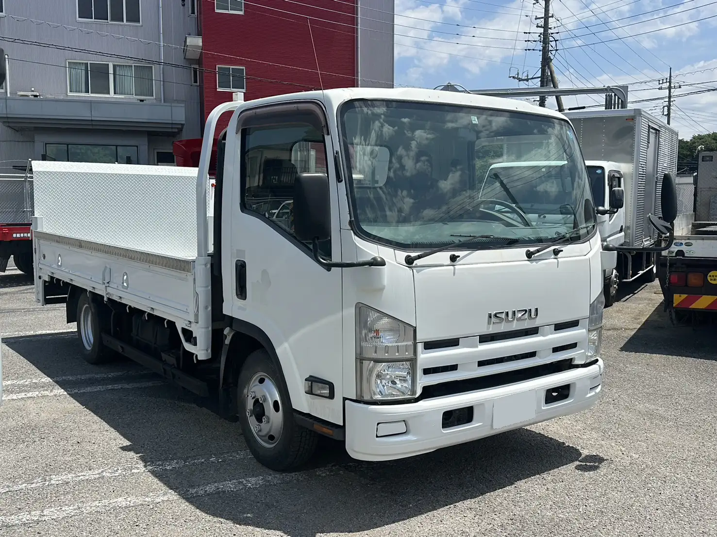 いすゞ エルフ 小型 平ボディ パワーゲート TKG-NNR85ARの中古トラック画像2