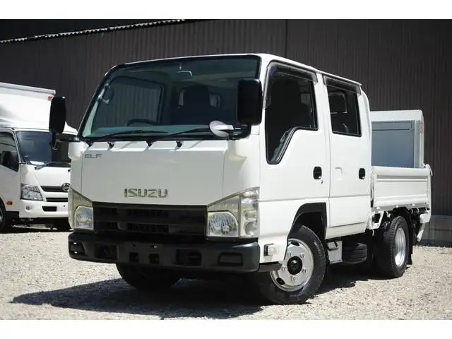 いすゞ エルフ 小型 平ボディ Wキャブ パワーゲート の中古トラック【車両No.165257】