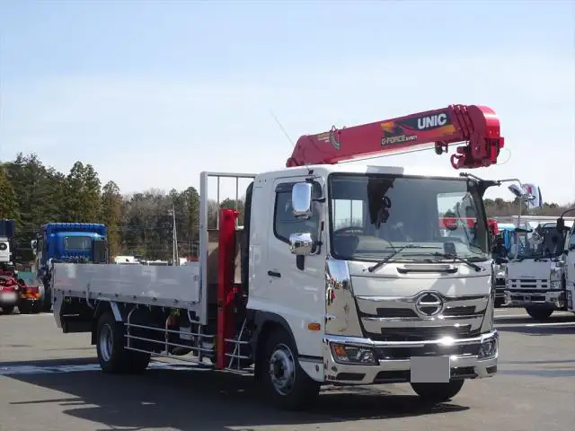 日野 レンジャー 中型/増トン 車両重機運搬 4段クレーン ラジコンの中古トラック画像2