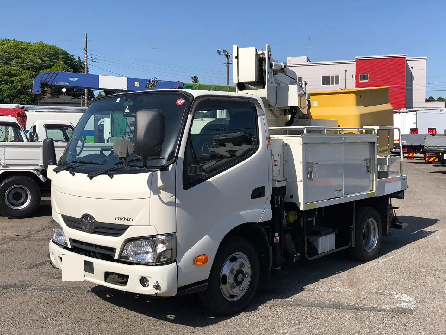 トヨタ ダイナ 小型 高所・建柱車 高所作業車 電工仕様｜画像1