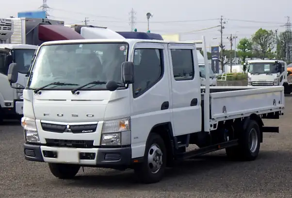 三菱 キャンター 小型 平ボディ Wキャブ TPG-FEA20の中古トラック画像1