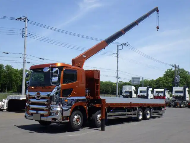 日野 プロフィア 大型 クレーン付 床鉄板 エアサス の中古トラック【車両No.165425】