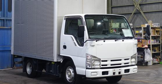 いすゞ エルフ 小型 アルミバン 10尺 BKG-NJR85AN