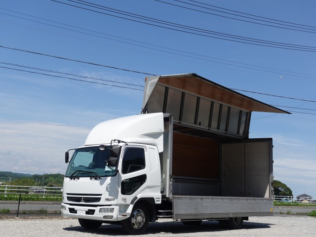 三菱 ファイター 中型/増トン ウイング ベッド 2KG-FK62FZ の中古トラック【車両No.190617】