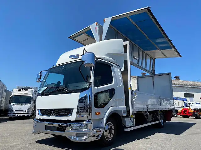 三菱 ファイター 中型/増トン ウイング ベッド 2KG-FK62Fの中古トラック画像10